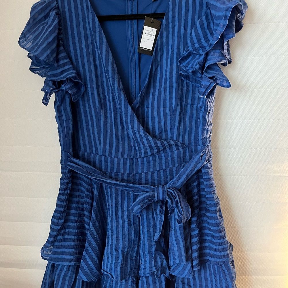 City Chic Monaco Blue first date Playsuit NWT